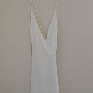 Elegant White Slip Dress